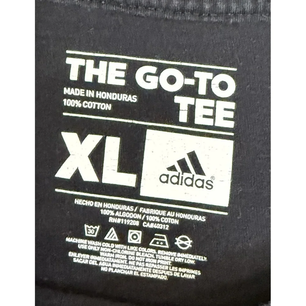 Vtg Tennessee Volunteers State of TN Black T Shirt Adidas Go to Tee Y2K